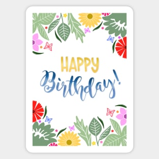 Happy Birthday Sticker